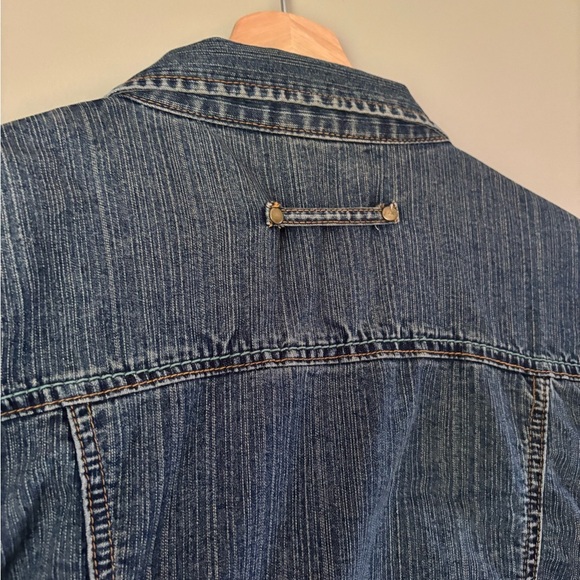 CAbi Blue Jean Jacket with Unique Buttons - Picture 11 of 11